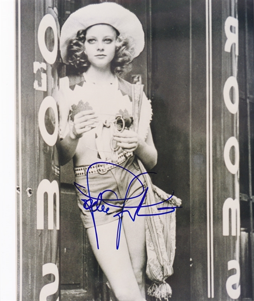 Jodie Foster In-Person Signed 8" x 10" Photo from "Taxi Driver" (Beckett/BAS Guaranteed)