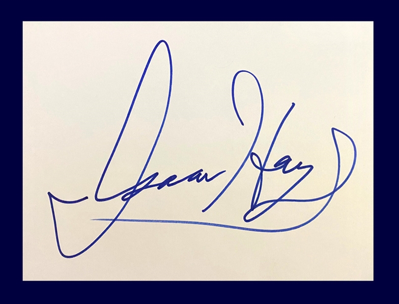 Isaac Hayes Rare In-Person Signed 7" x 9" Cardstock Sheet (Beckett/BAS Guaranteed)