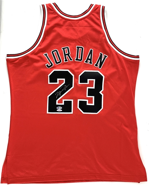 Michael Jordan Signed Mitchell & Ness 1997-98 Chicago Bulls NBA Finals Model Jersey - The "Last Dance" Jersey! (UDA COA & Beckett/BAS LOA)
