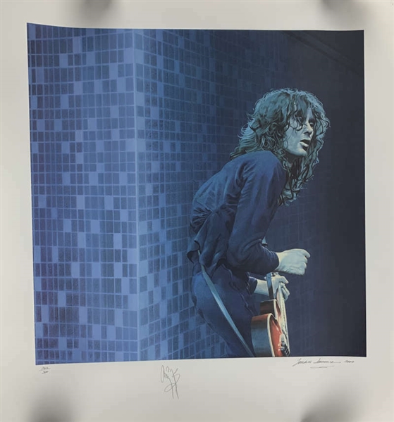Led Zeppelin: Jimmy Page Signed Limited Edition (244/300) Sandra Lawrence Lithograph (Beckett/BAS)