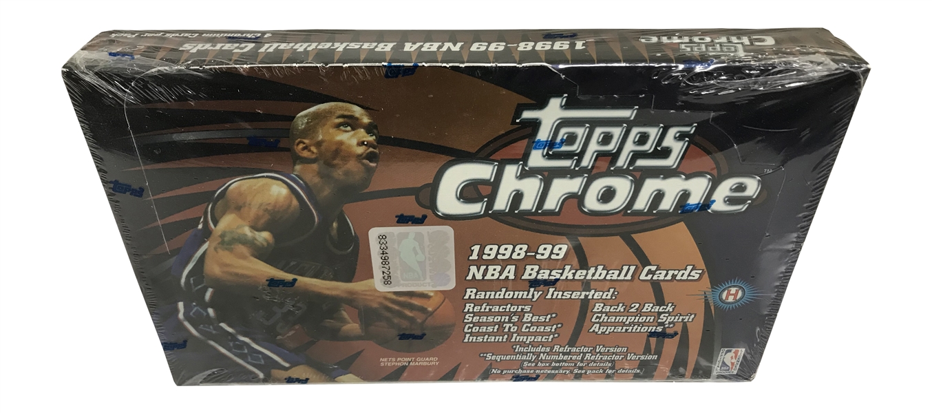 1998-99 Topps Chrome Basketball Hobby Box - Factory Sealed!