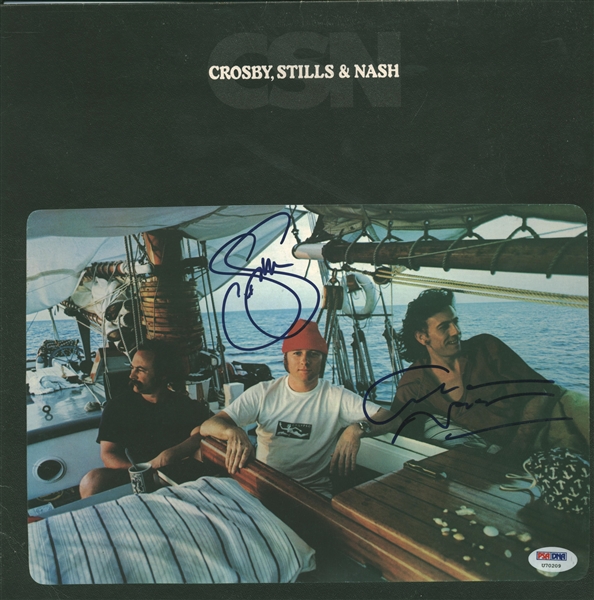 Graham Nash and Steven Stills signed "Crosby, Stills & Nash" Album (PSA/DNA)