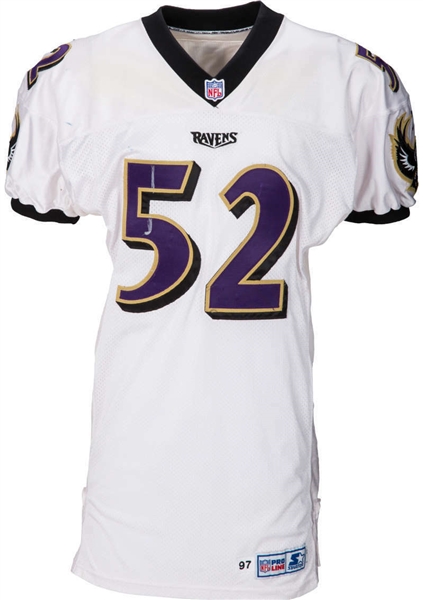 Ray Lewis Game Used 1997 Baltimore Ravens Jersey - 184 Tackle Season! (Sports Investors Authentication)