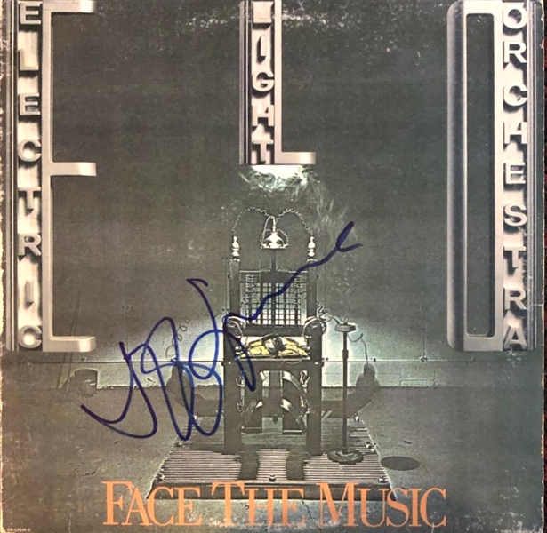 ELO: Jeff Lynne In-Person Signed "Face The Music" Album Cover (Beckett/BAS Guaranteed)