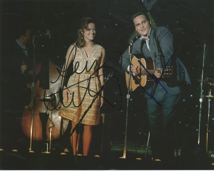 Reece Witherspoon and Joaquin Phoenix Rare Dual Signed 8" x 10" Color "Walk The Line" Photograph (Beckett/BAS)