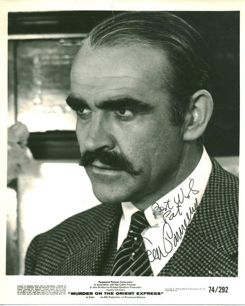 Sean Connery Vintage Signed 8" x 10" Photograph from "Murder on The Orient Express" (Beckett/BAS)