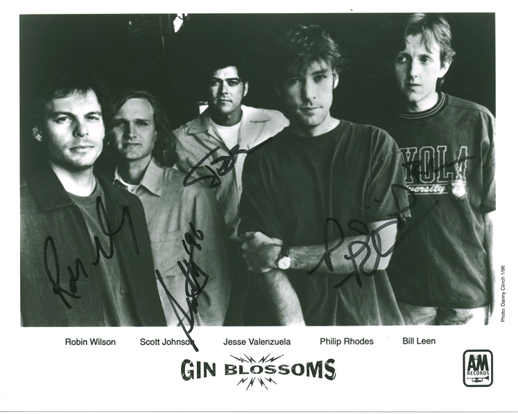 Gin Blossoms Group Signed 10" x 8" Photograph (Beckett/BAS Guaranteed)