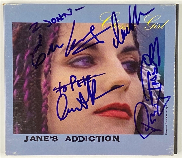 Jane’s Addiction In-Person Original Lineup Group Signed “Classic Girl” CD Single (4 Sigs) (John Brennan Collection) (BAS Guaranteed)