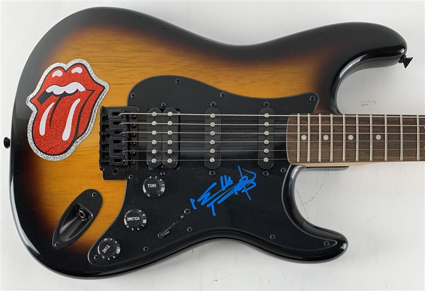 The Rolling Stones: Keith Richards Signed Fender Squier Stratocaster Electric Guitar (Beckett/BAS Guaranteed)