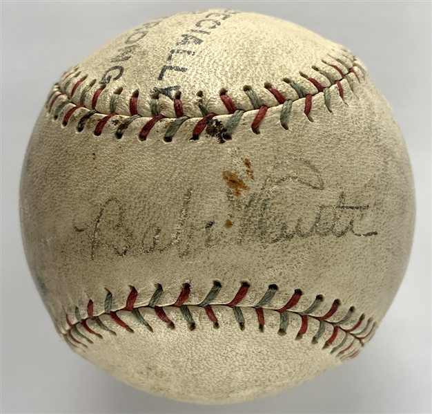Yankee Icons: Babe Ruth & Lou Gehrig Desirable Dual Signed Spalding Baseball (JSA)