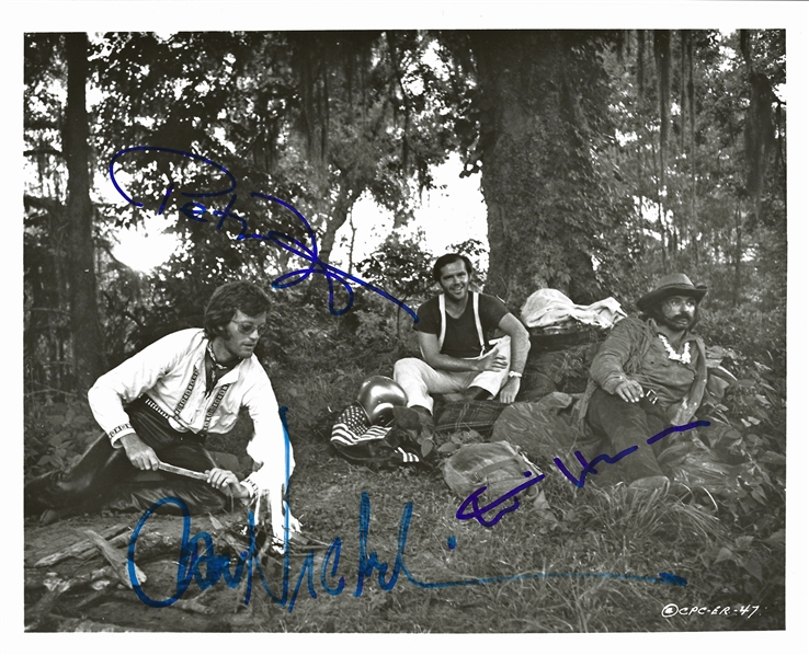 Easy Rider RARE Cast Signed 8" x 10" Photo with Nicholson, Fonda and Hopper (Beckett/BAS LOA)