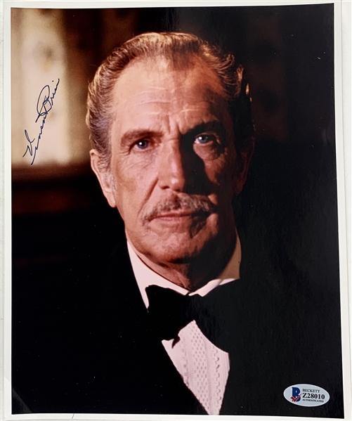 Vincent Price Signed 8" x 10" Color Photo (Beckett/BAS COA)