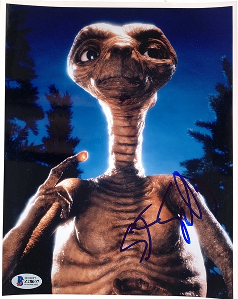 Steve Spielberg Superb Signed 8" x 10" Color Photo of "E.T." (Beckett/BAS COA)
