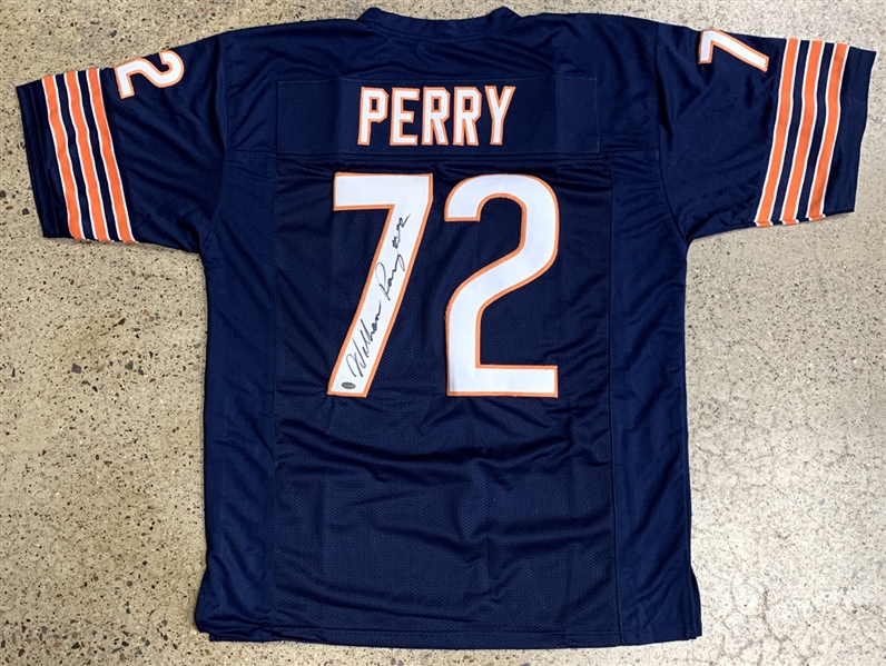 William "The Refrigerator" Perry Signed Chicago Bears Style Jersey (Schwartz Sports COA)