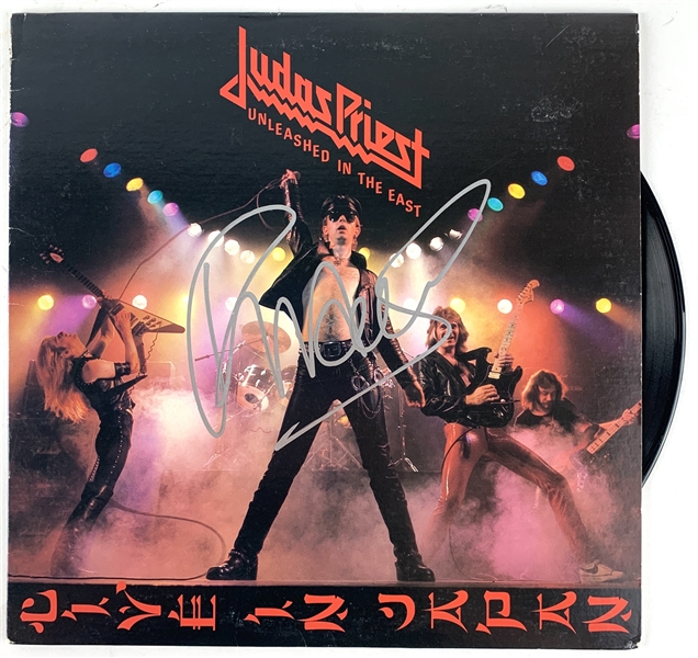 Rob Halford Signed Judas Priest "Unleashed in the East" Album (Beckett/BAS Guaranteed)