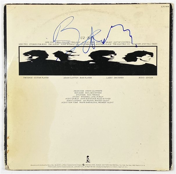 U2: Bono In-Person Signed “Boy” Album Record (John Brennan Collection) (BAS Guaranteed)