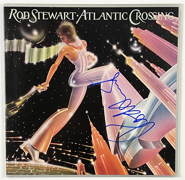 Rod Stewart In-Person Signed “Atlantic Crossing” Album Record (John Brennan Collection) (BAS Guaranteed)