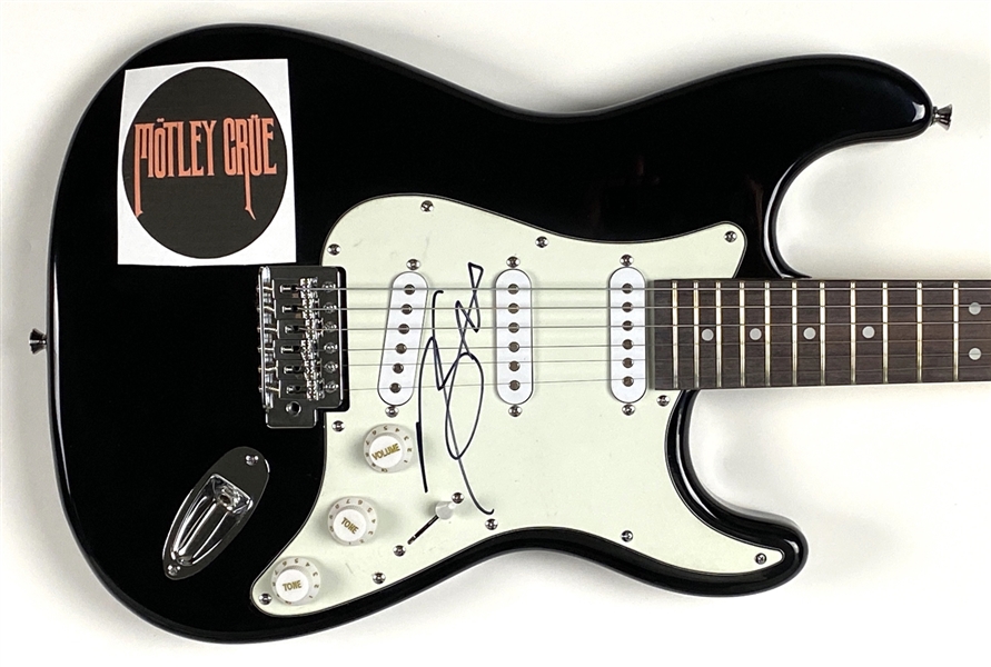 Motley Crue: Nikki Sixx In-Person Signed Electric Guitar (John Brennan Collection) (BAS Authentication)