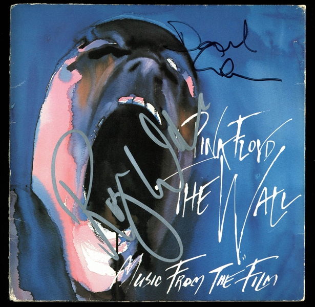 Pink Floyd: Roger Waters & David Gilmour Dual-Signed "The Wall" 45 RPM Album (BAS/Beckett LOA & Floyd Authentic Guaranteed)