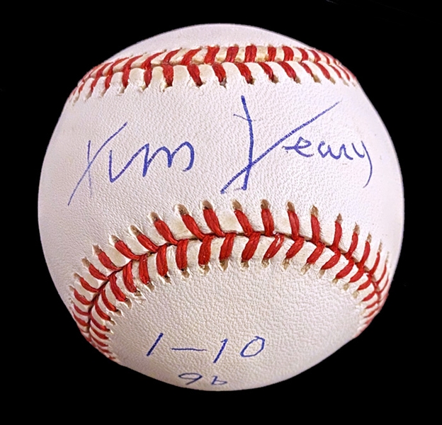 Dr. Timothy Leary In-Person Signed ONL Baseball (Beckett/BAS Guaranteed)