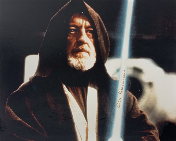 Sir Alec Guinness Superb Signed 8" x 10" Color Photograph as Obi-Wan Kenobi! (Beckett/BAS Guaranteed)