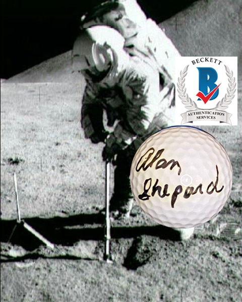 Apollo 14 Moonwalker & Moon Golfer!: Alan Shepard In-Person Signed Golf Ball (Beckett/BAS COA)