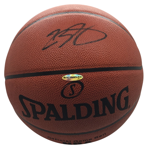 LeBron James Signed Official NBA Basketball (Upper Deck/UDA COA & Beckett/BAS LOA)