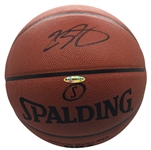 LeBron James Signed Official NBA Basketball (Upper Deck/UDA COA & Beckett/BAS LOA)