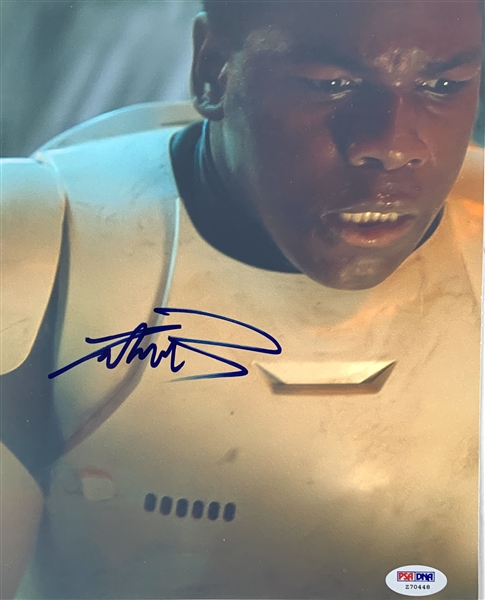 Jon Boyega Signed 8" x 10" Color Photo from "The Force Awakens" (PSA/DNA)