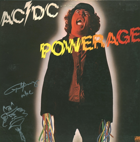 Angus Young Signed AC/DC "Powerage" Record Album wih Hand Drawn Sketch! (JSA)