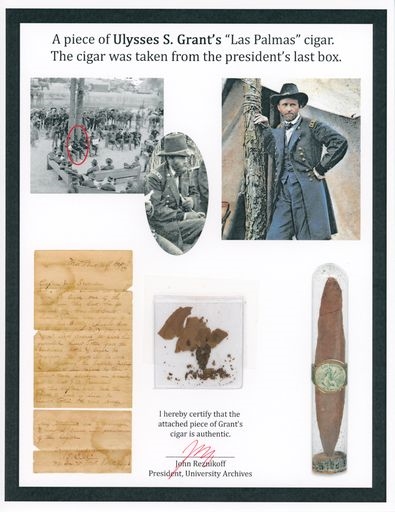 U.S. Grant Significant Remnants Of His Owned Cigar From His Very Last Box (John Reznikoff/University Archives COA)