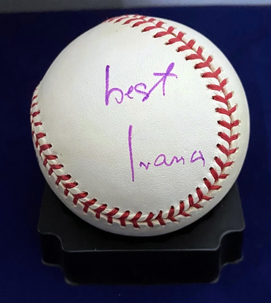 Ivana Trump Signed Baseball (Beckett/BAS Guaranteed) 