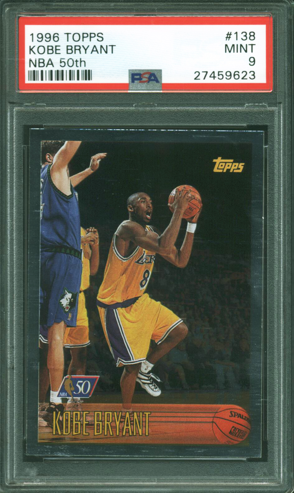 コービーブライアント  NBAカード96-97 Topps #138 PSA8