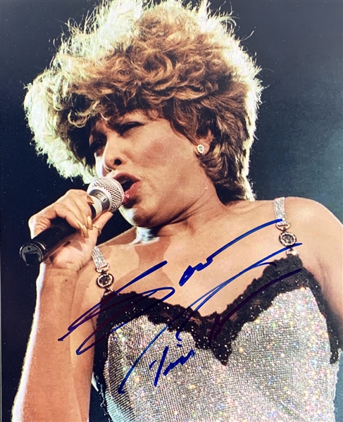 Tina Turner Superb Signed 8" x 10" Color Photo (JSA COA)