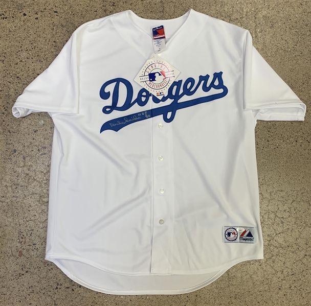 Duke Snider Signed Dodgers Pro Style Jersey with "HOF 80" Inscription (JSA COA)