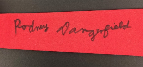 Rodney Dangerfield Signed Trademarked Red Necktie (JSA)
