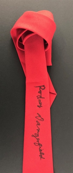 Lot Detail - Rodney Dangerfield Signed Trademarked Red Necktie (JSA)