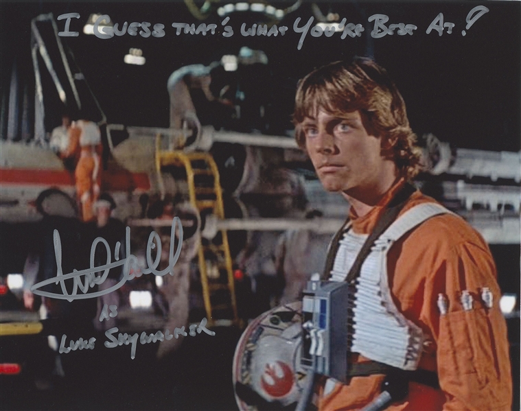 Star Wars: Mark Hamill 10” x 8” Signed Photo from “A New Hope” With Great Inscription (Beckett/BAS Guaranteed).