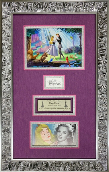Sleeping Beauty: Mary Costa Signature Impressively & Professionally Framed (BAS Guaranteed) 