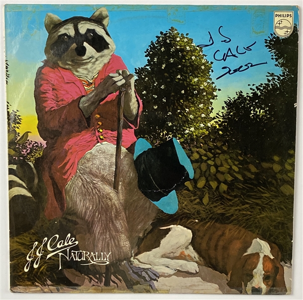 J.J. Cale In-Person Signed “Naturally” Album Record (John Brennan Collection) (BAS Guaranteed)