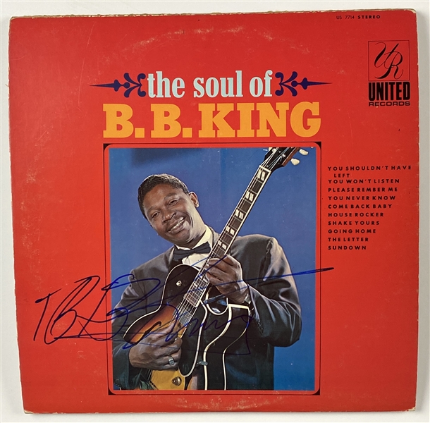 B.B. King In-Person Signed “The Soul of B.B. King” Album Record (John Brennan Collection) (BAS Guaranteed)