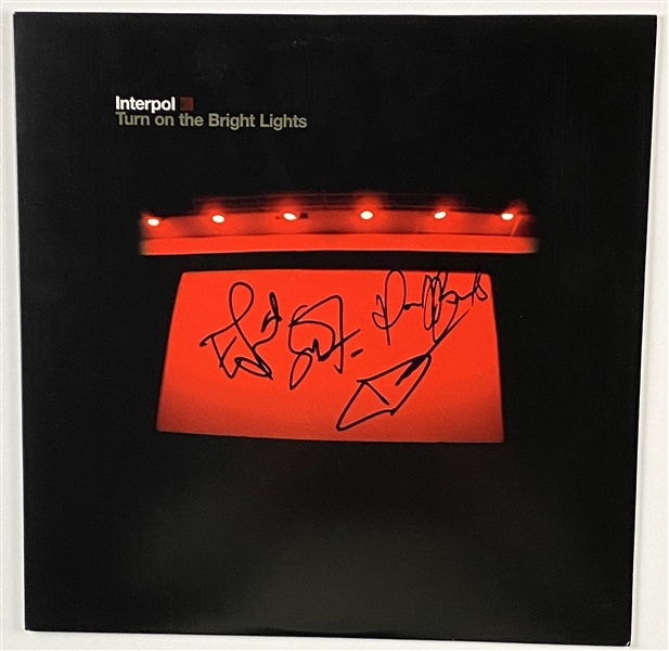 Interpol In-Person Group Signed “Turn on the Bright Lights” Album Record (4 Sigs) (John Brennan Collection) (BAS Guaranteed)