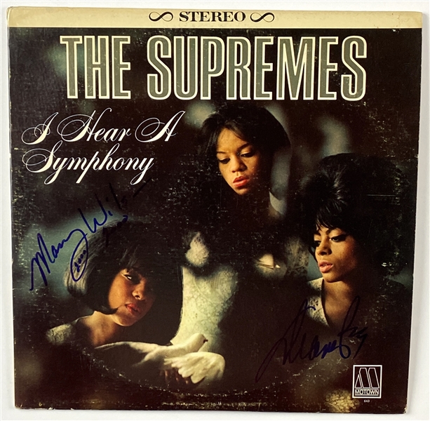 The Supremes: Ross & Wilson In-Person Signed “I Hear a Symphony” Album Record (John Brennan Collection) (BAS Guaranteed)