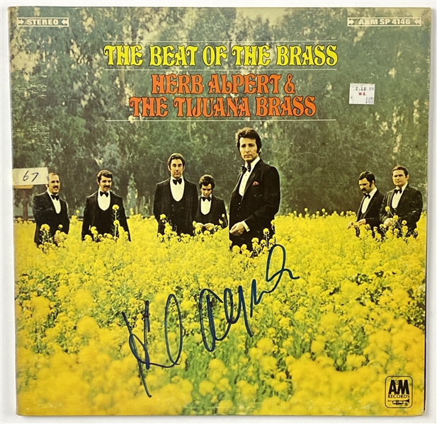 Herb Alpert In-Person Signed “The Beat of the Brass” Album Record (John Brennan Collection) (BAS Guaranteed)