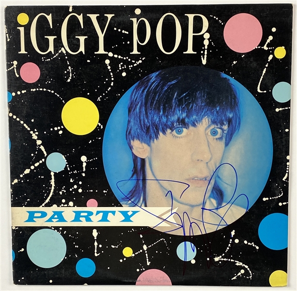 Iggy Pop In-Person Signed “Party” Album Record (John Brennan Collection) (BAS Guaranteed)
