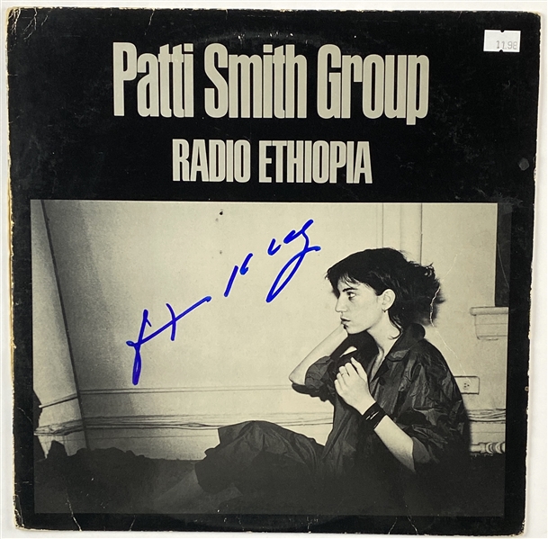 Patti Smith In-Person Signed “Radio Ethiopia” Album Record (John Brennan Collection) (BAS Guaranteed)