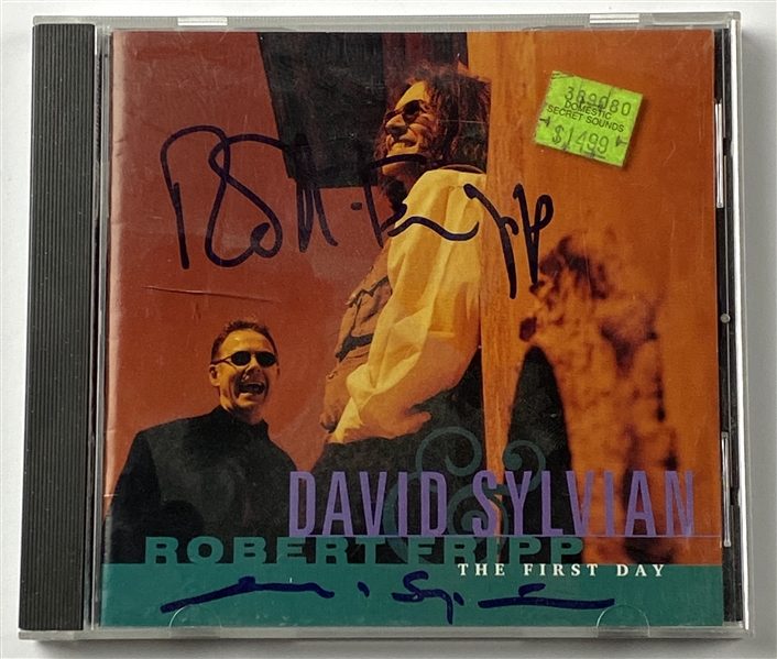 David Sylvian & Robert Fripp In-Person Dual-Signed “The First Day” CD (2 Sigs) (John Brennan Collection) (BAS Guaranteed)