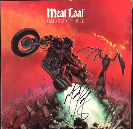 Meatloaf Signed “Bat Out of Hell” Record Album (BAS Authentication)