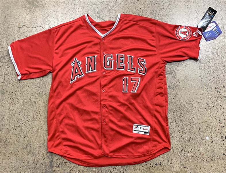 Shohei Ohtani Los Angeles Angels Autographed Majestic Red Authentic Jersey
