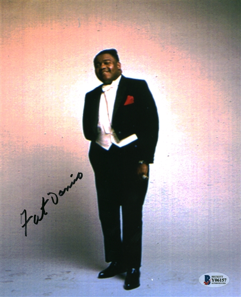 Fats Domino Signed 8.5" x 11" Photograph (Becket/BAS)